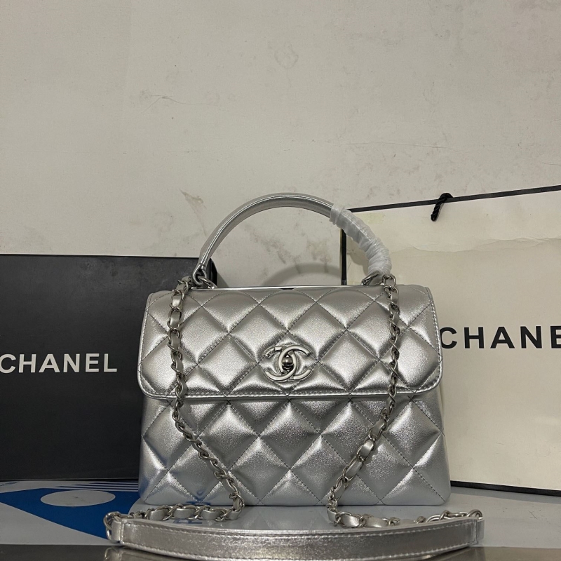 Ch*el top handle bags